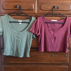 2 NWOT Crop Tops